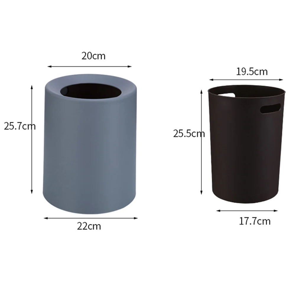 

Kitchen Trash Can Space Bins Bedroom Garbage Cans Container for Home Waste Simple