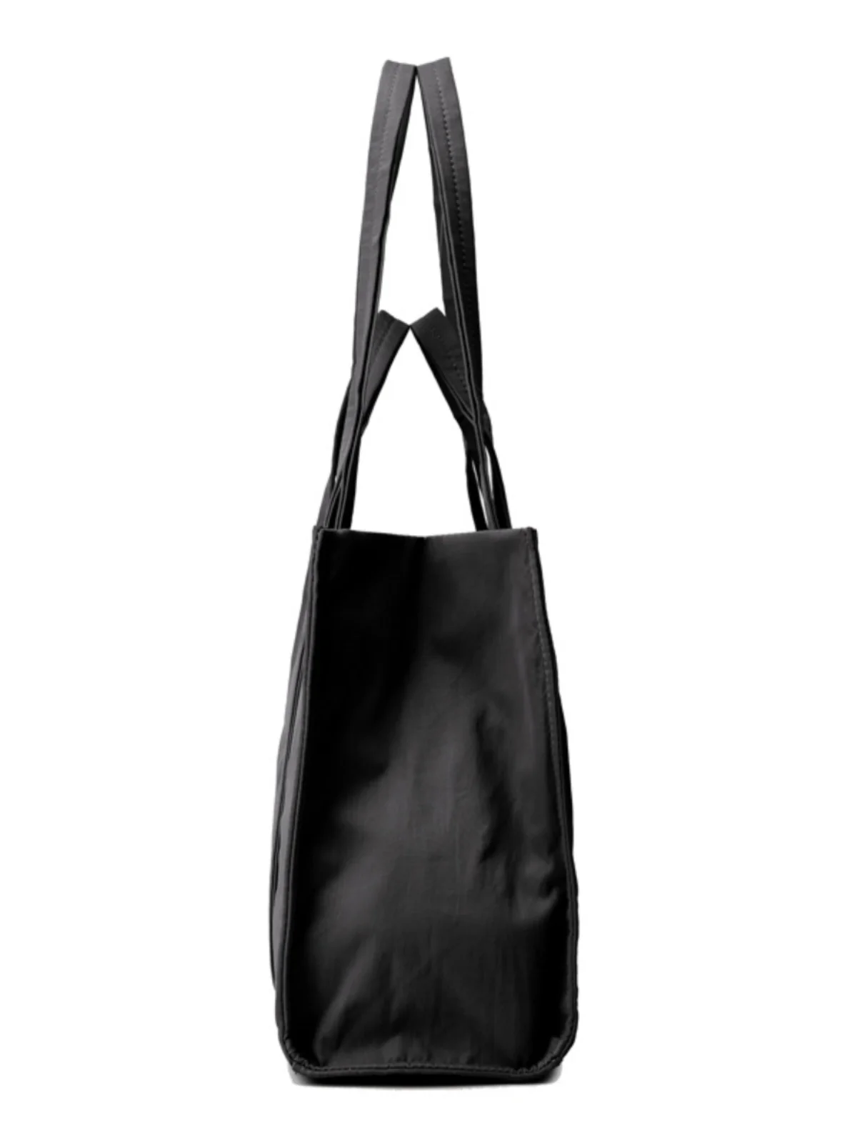 Ladies Midi Tote Bag Commuter Shopping Shoulder Bag Simple Urban Style Nylon Pure Color Maternity Bag for Daily Use