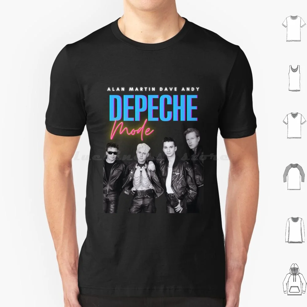 Camiseta Dm talla grande 100% algodón música para las masas celebración negra 80s Synth Dave Gahan Andrew Fletcher Alan Wilder Clarke
