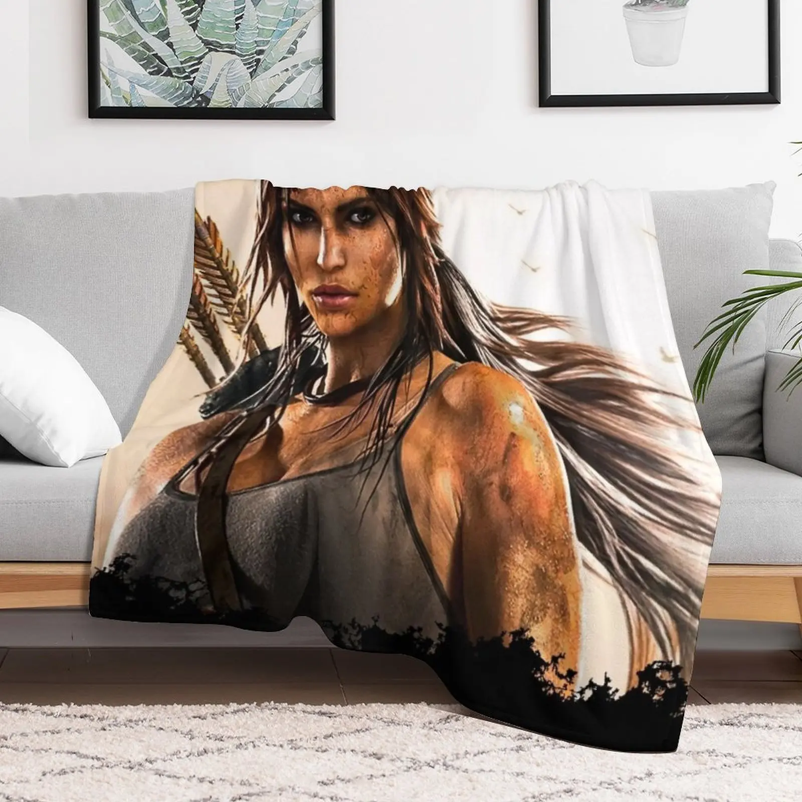 Lara Croft Tomb Raider II 8K Throw Blanket Sofa Throw Beach Blankets