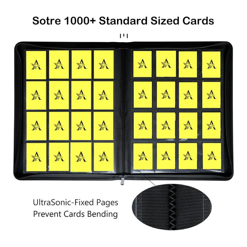 Premium 16 Pocket Card Binder –1024 Collection Binder Folder Card Album Card Holder Fit for TCG & Sports Cards. Collector's Drea image 5