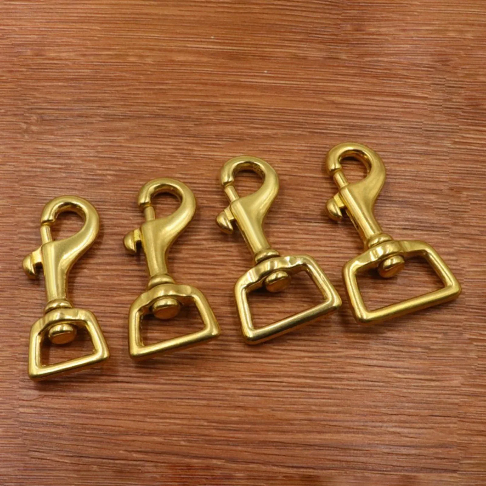 Lobster Clasp Trigger Clips Swivel Eye Bolt Snap Hook Buckles Brass for Craft DIY Handbag Strap Belt Keychain Holder Pet Leashes