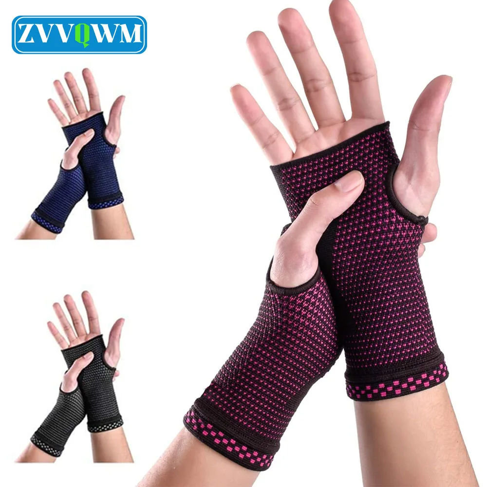 

1Pcs Wrist Sleeve Thumb Support Compression Glove Fingerless Women Men Tendonitis Therapy Hand Gloves Arthritis Pain Relief