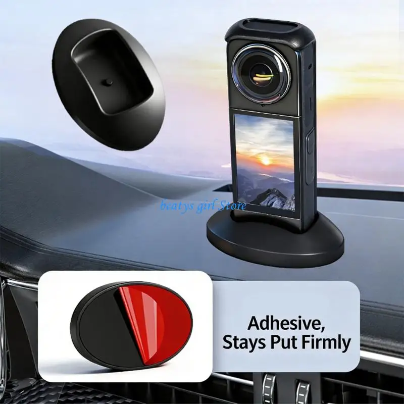 

C7AB Desktop Base for X5 Camera Silicone Dock Vehicle Fixed Mount Stand Portable Photography Bracket Accessories