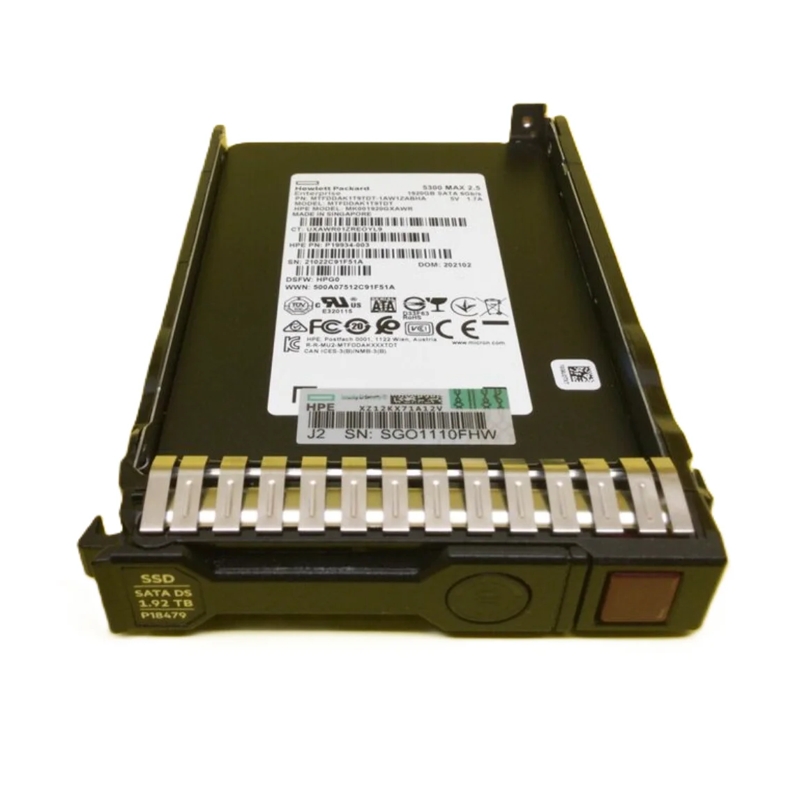 خادم Hdd 4XB7A83215 ThinkSystem 2.5 "Nyro 3750 800GB كتابة مكثفة SAS 12Gb HS SSD