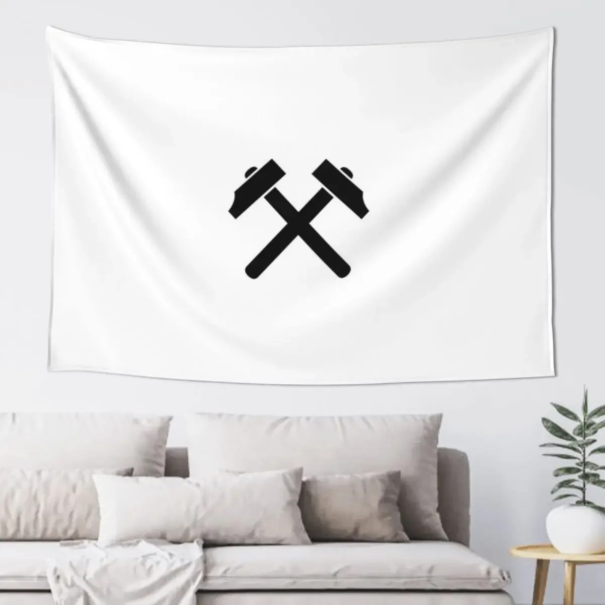 

Crossed hammer Tapestry Home Decor Aesthetic Custom Home Decorations Aesthetic Tapestry
