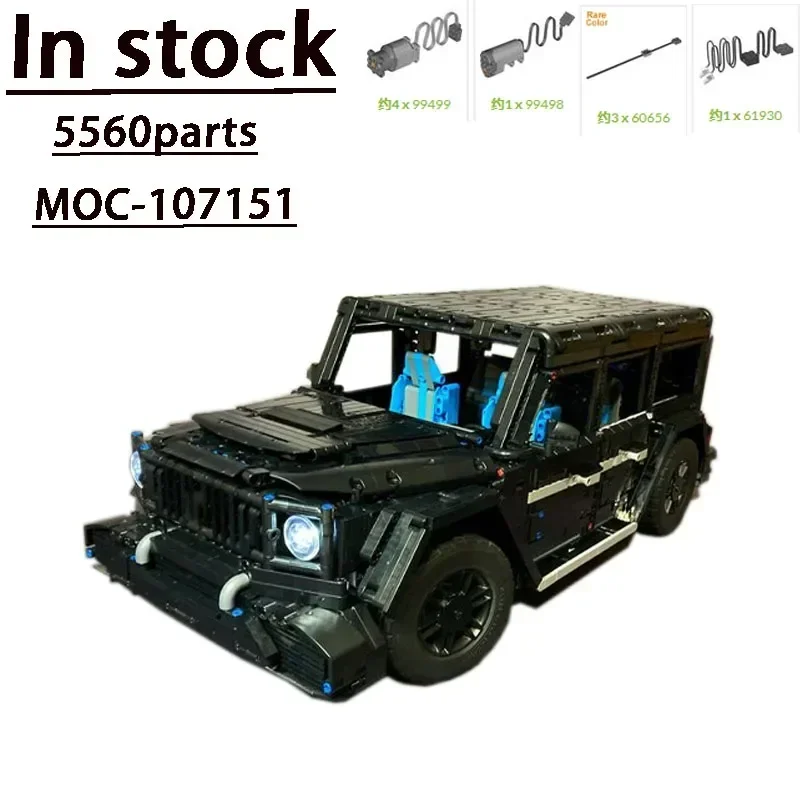 

MOC-147516 RC Electric Buggy G63 4x4 Supercar Assembly Building Block Model 4916 Parts Adult Kids Birthday Toy Educational Gift