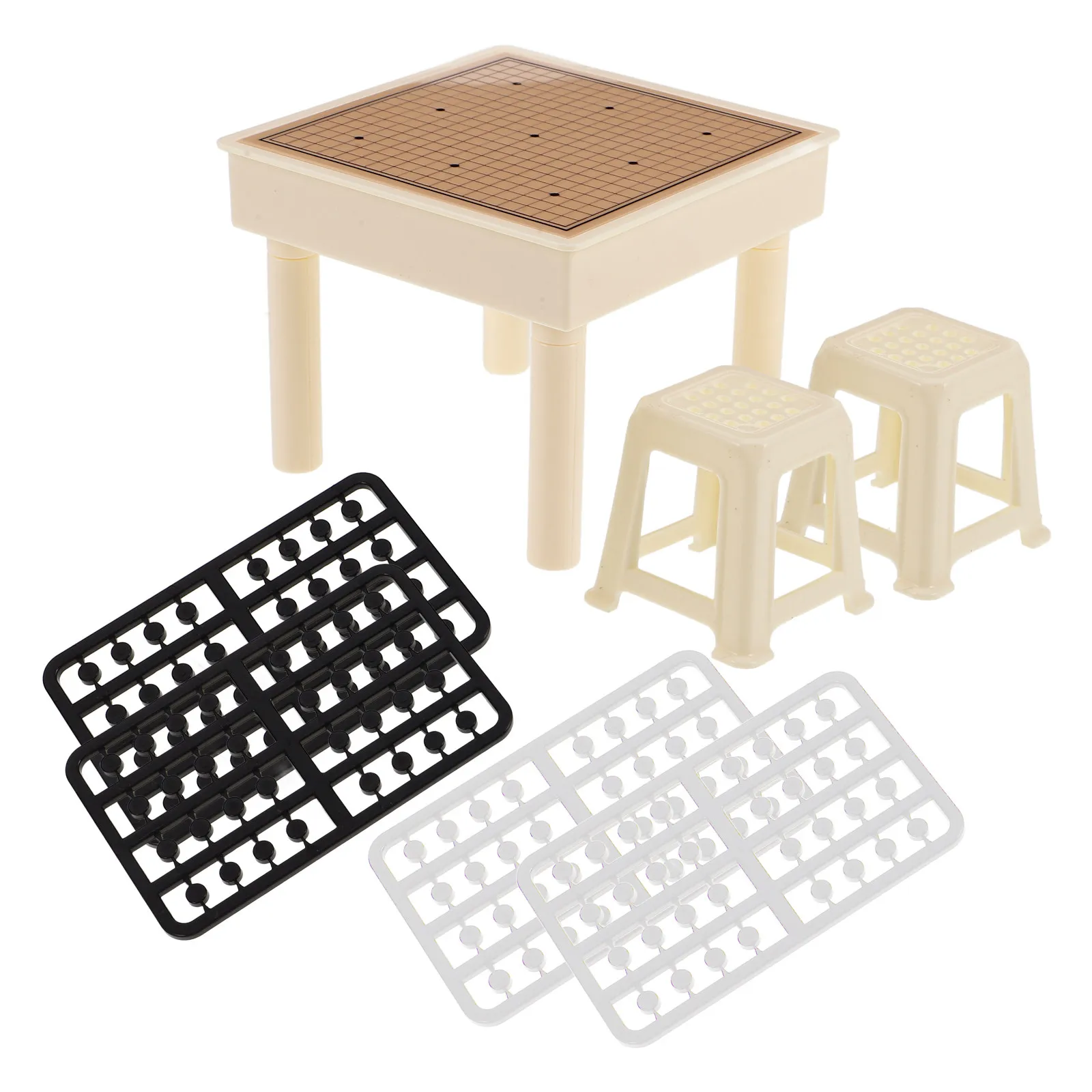 

Набор миниатюрных настольных игр: «Пять в ряд», «Летающие шахматы». Развивающая игра для семейного досуга, DIY-декор для кукольного домика, мини-сцена.