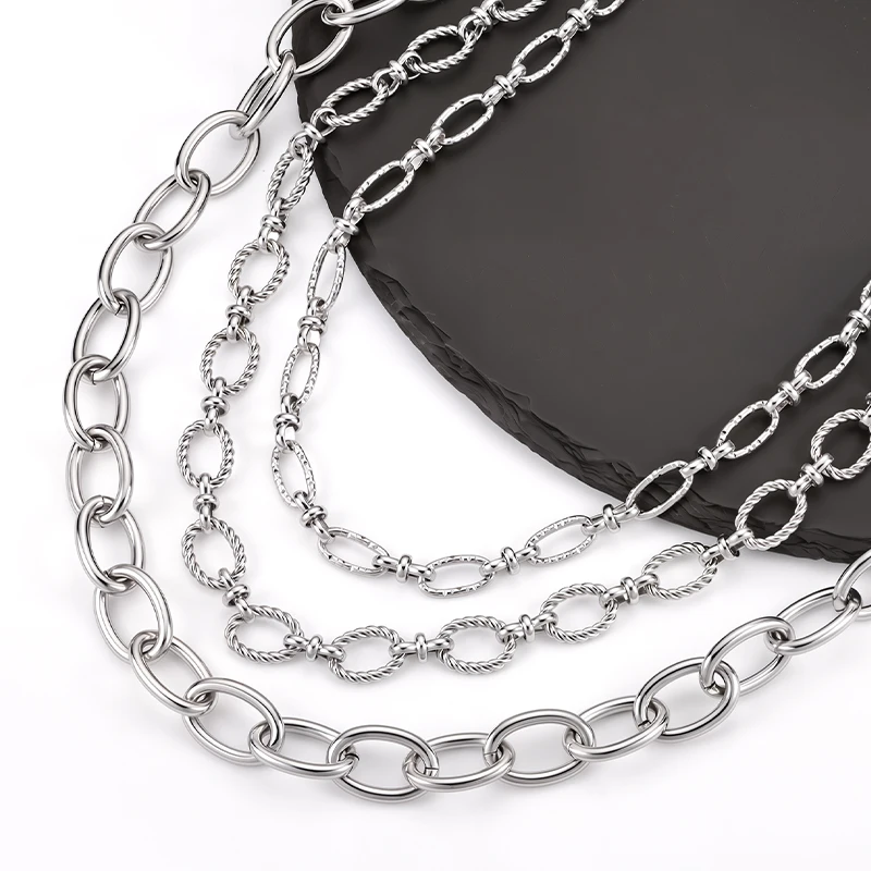 

1 Meter Stainless Steel Chains Decoration For Handmade Jewellery Materials Making Bracelets Necklaces Supplies DIY Accessories