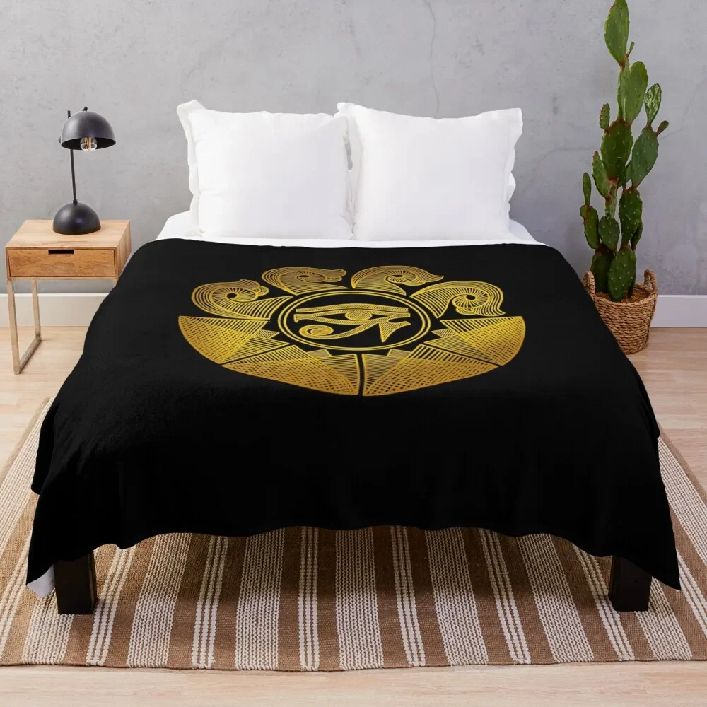 

Horus Eye Pharaohs Art Egyptology Gift Throw Blanket Stuffeds warm for winter Blankets Summer Sofa Blankets