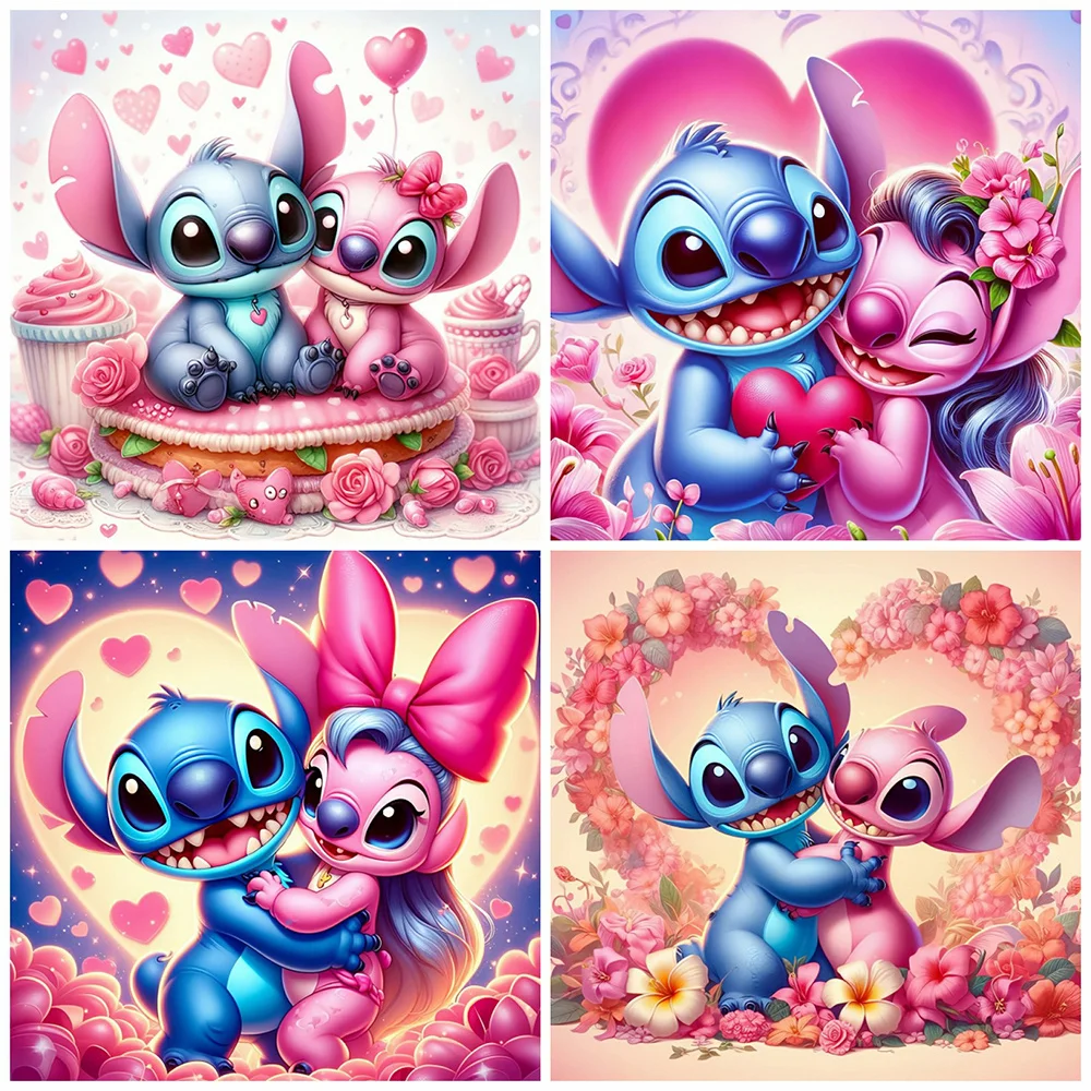 Disney Diamond Painting Stitch Angel Embroidery Cartoon Mosaic Picture Rhinestones 5D DIY New Arrival Decor For Home