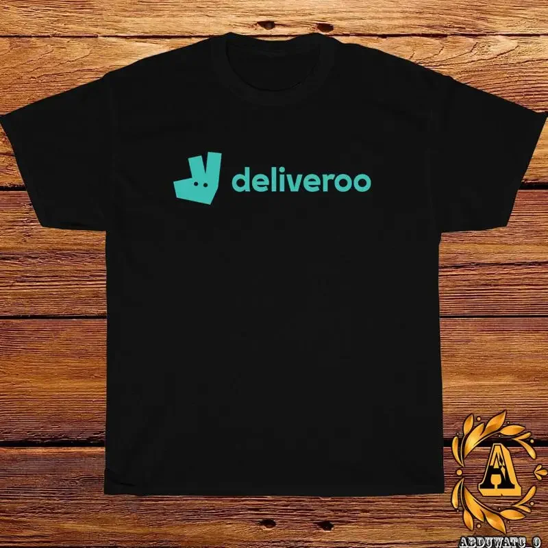 Deliveroo Logo Black Grey White Navy Red T Shirt Size S 5XL