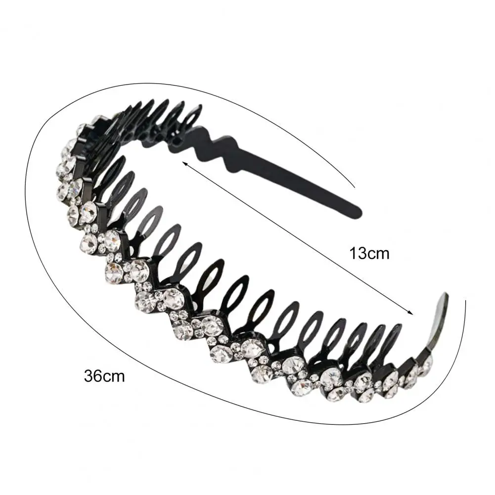 Women  Chic Anti-slip Tooth Women Hair Hoop Gift Headband Stable   for Party