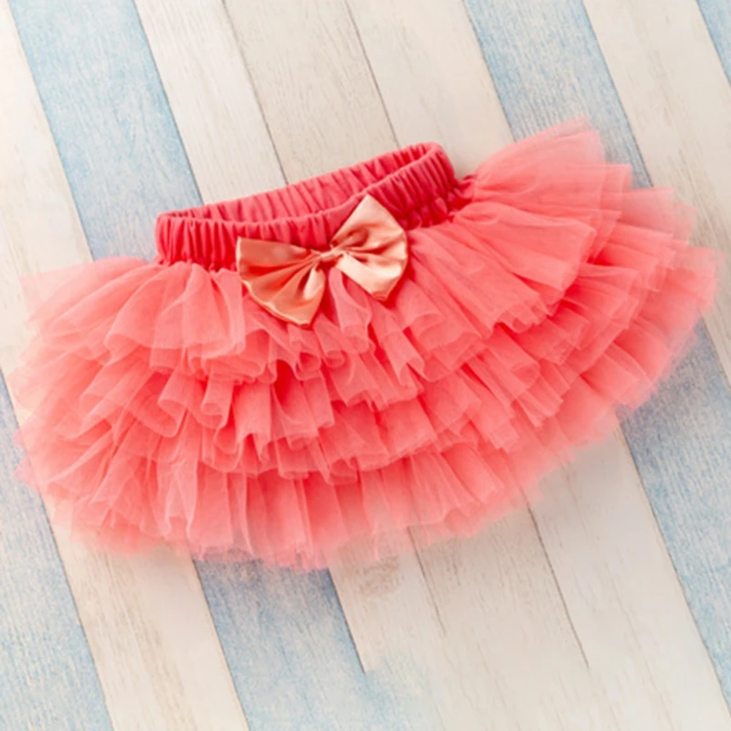 0-3T Summer Baby Girls Fluffy Tutu Skirt Festive Skirt For Girls Newborn Costume Infant Birthday Tulle Tutus Short Dresses