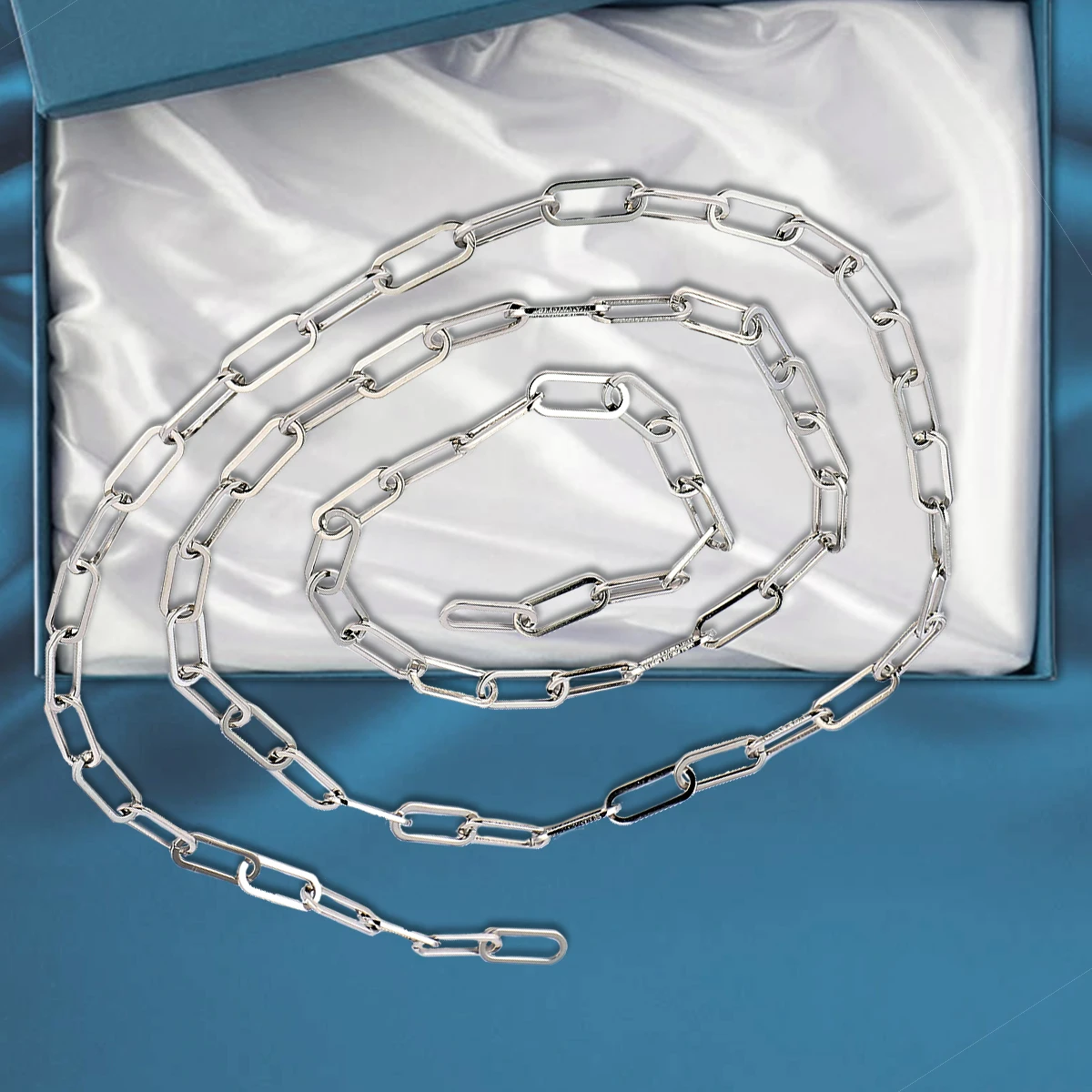 

Titanium Steel Necklace Durable DIY Jewelry Making Chain Bag Interlocking Line Long Word Key Accessories