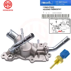 11060-ET00D Engine Coolant Thermostat Housing &Sensor 22630-0M200 For Nissan Versa 1.8L MT Sedan SL 2007-2011  Nissan Sentra