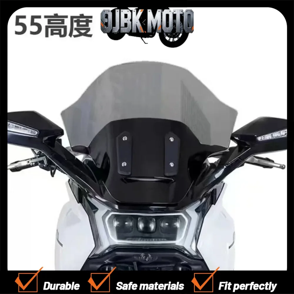

【Perfect fit】For Pfmoto Starship 3 Starship 4 Transparent Thickened Windshield Heightened Pfmoto Starship Windshield Rain