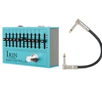 IRIN AN-40 EQ de 10 bandas efecto de guitarra eléctrica controlador de Pedal ecualizador True Bypass perillas ajustables piezas de accesorios de guitarra