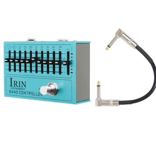 IRIN AN-40 EQ de 10 bandas efecto de guitarra eléctrica controlador de Pedal ecualizador True Bypass perillas ajustables piezas de accesorios de guitarra