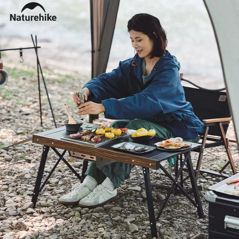 Naturehike Holzkohlegrill Grill Herd Brennholz Heizung Feuerstelle Camping Kochgeschirr IGT Tisch Zubehör Tragbarer Edelstahl