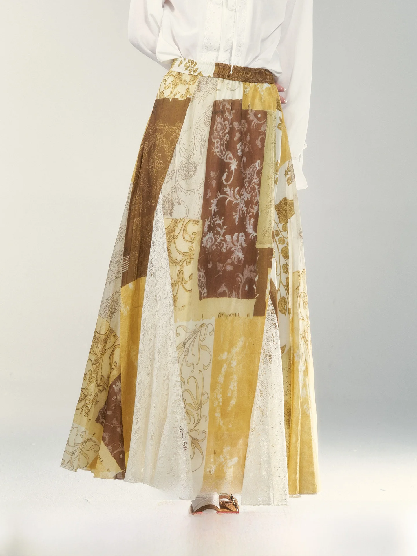 

Юбка с высокой талией для женщин, однотонная, с дизайнерским акцентом, новинка весенней коллекции, А-силуэт, корейский стиль, для повседневной носки