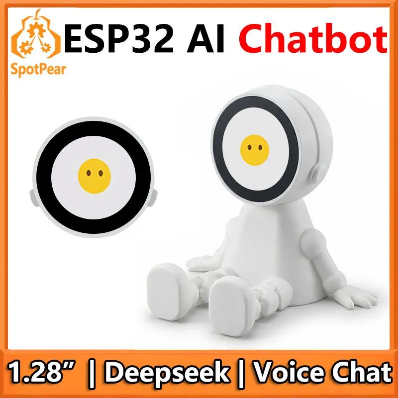 ESP32 AI Voice Chat Robot 1.28inch Development Board with 1.28 inch Round LCD Display Screen Deepseek