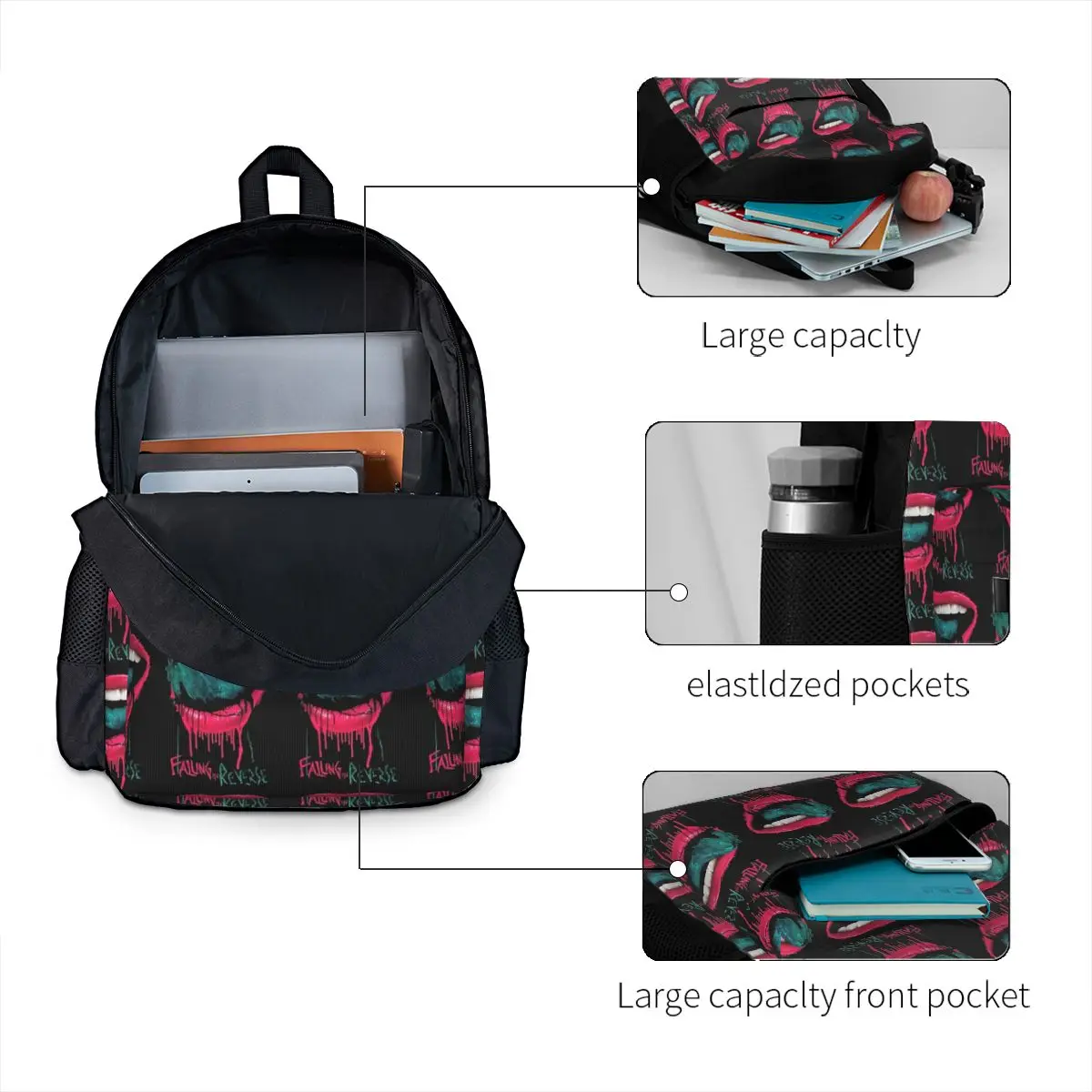 Mochilas reversas para crianças, Mochilas escolares para crianças, Bookbag dos desenhos animados para meninos e meninas, Mochila para laptop, Bolsa de ombro