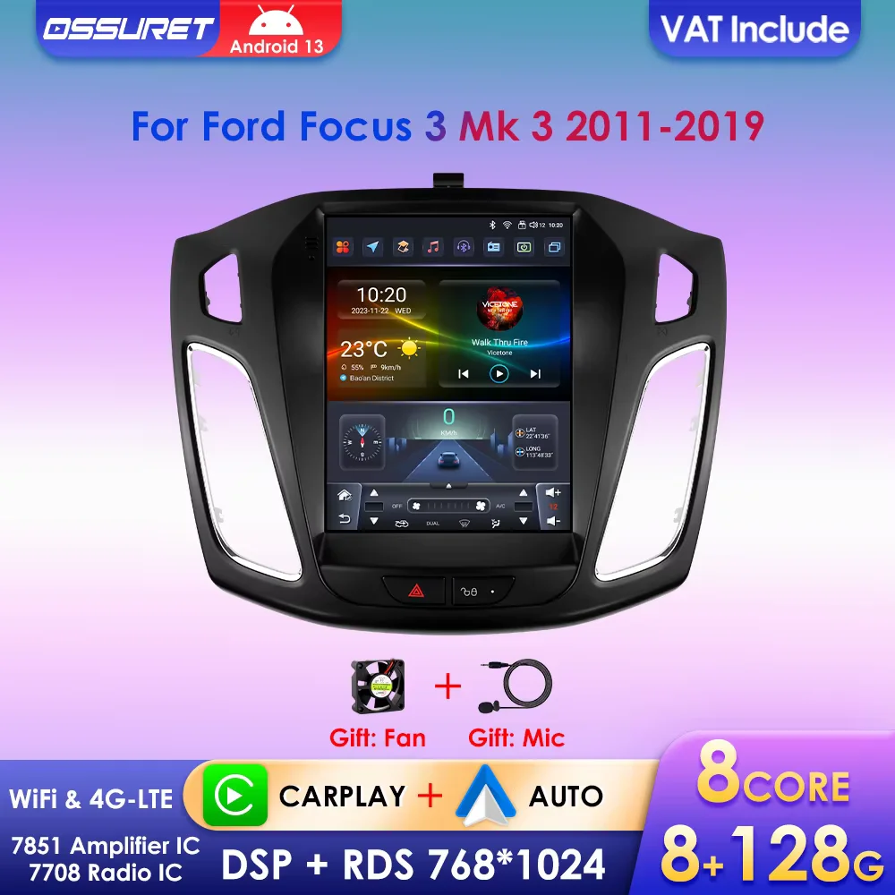 Android 13 Wireless CarPlay per Ford Focus 3 MK 3: Recensione Pratica e Guida all’Installazione