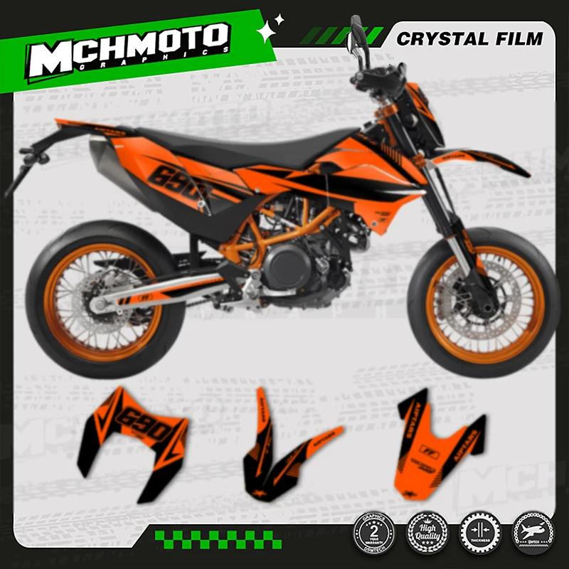 

MCHMFG For KTM 2012-2018 SMC-R 690 Motorcycle Graphics Decals Stickers Kits Number Name Custom