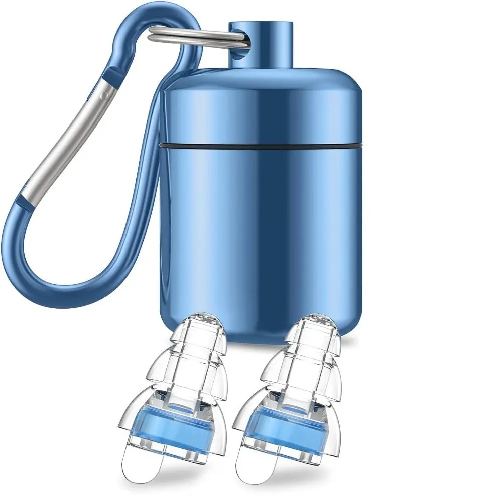 1 Pair Reusable Noise Cancelling Earplugs Hear Safe Ear Protection Hear Protection Earplugs Soft Silicone Sound Insulation