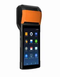 Used V2 Android POS Machine 1+8G RAM All In One Mobile Pos Supermarket sun mi Payment Terminal 4G with printer open version