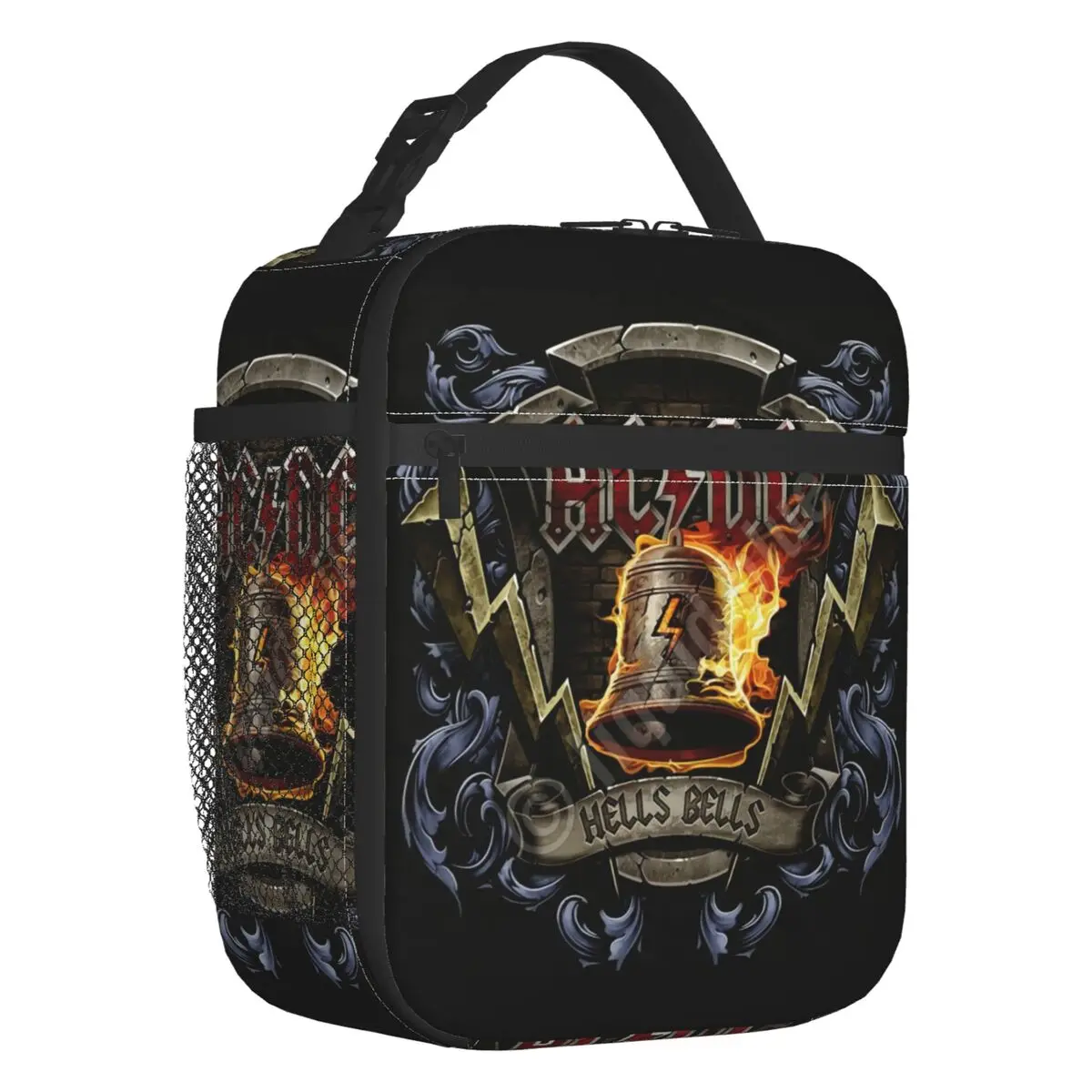 

Изготовленная на заказ изолированная сумка для обеда AC DC Rock Roll Band для женщин, водонепроницаемая сумка для обеда с австралийской звездой, термохолодильник, пляжная сумка для обеда