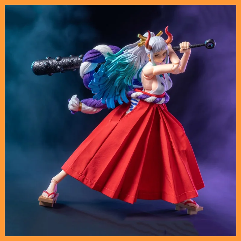 【High Quality] SHF 1/12 Scale Pirate King Yamato Red Long Style Pleated Skirt with Bow Knot Model for 6