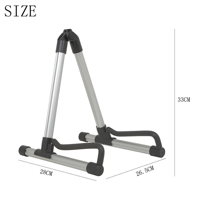 JEStand-Support universel pliable JEBass, support portable pliable, support à cordes argenté