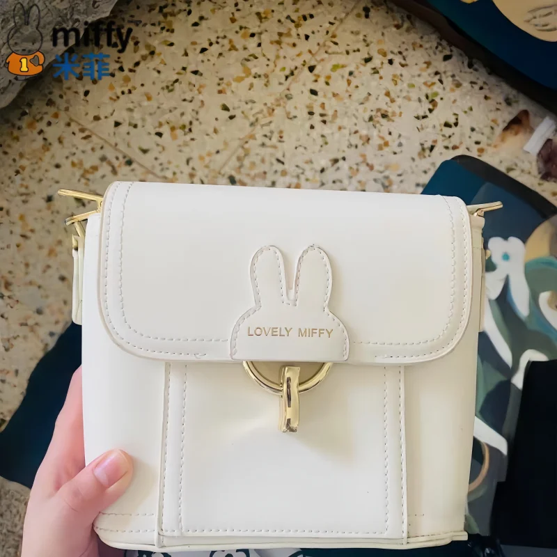 

Miffy Fresh Cute New Bucket Bag Versatile Single Shoulder Crossbody Bag Chain Strap Charm Collectible Gift Series Ornaments