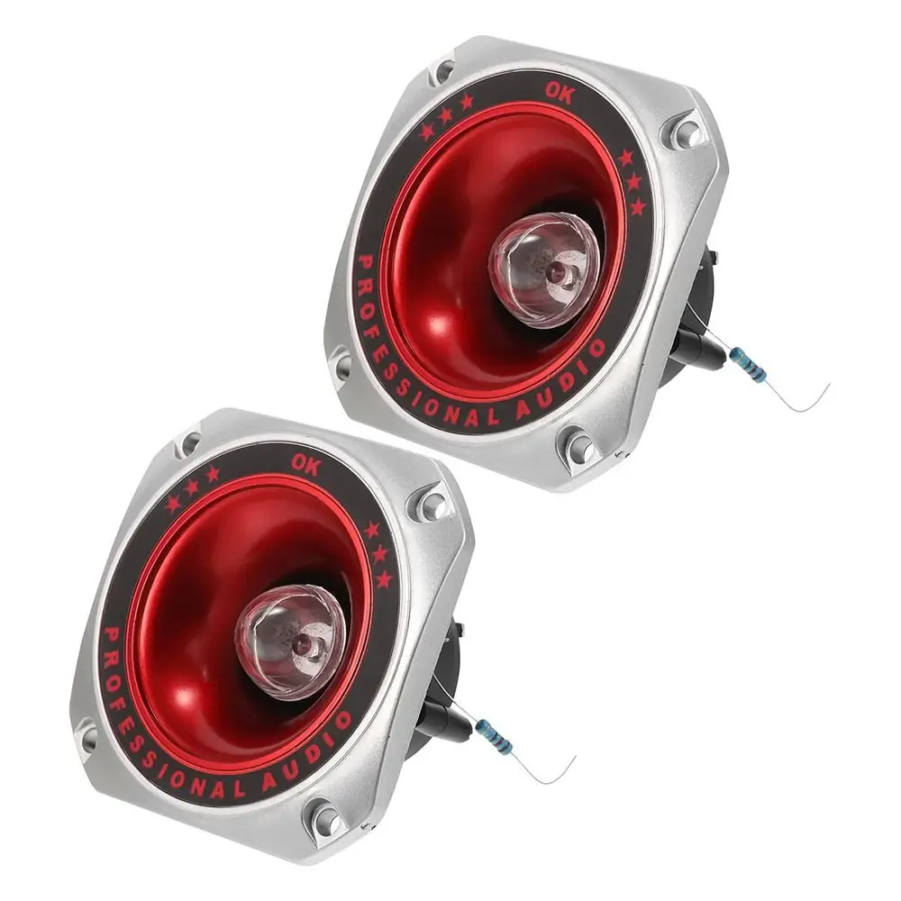 1/2Pcs New with Color Light Speaker Tweeter 100W Horn Piezoelectric Speaker Buzzer 3