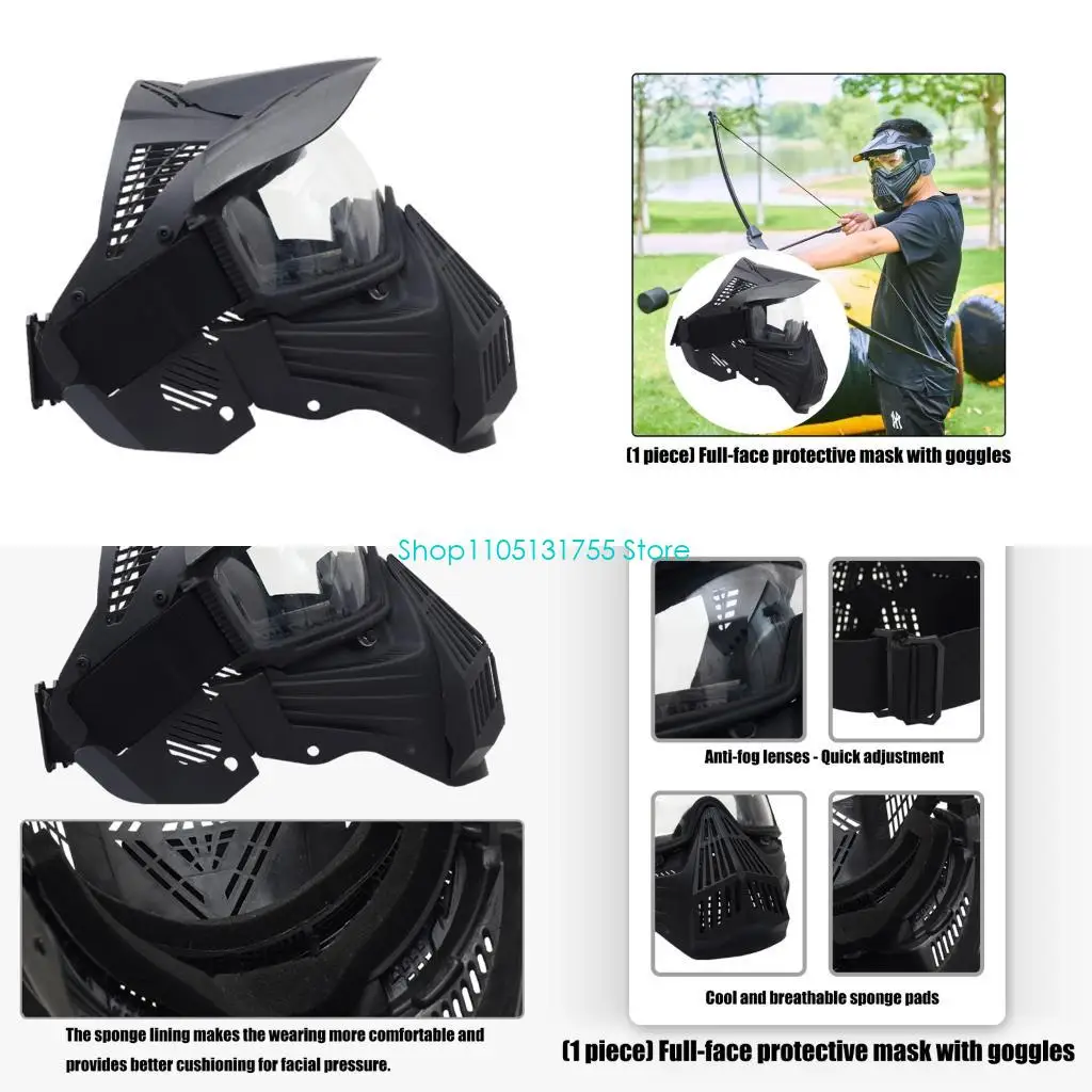 K0EF Quick Released Full Face Guard Easy to Clean Design for Frequent Use Activity