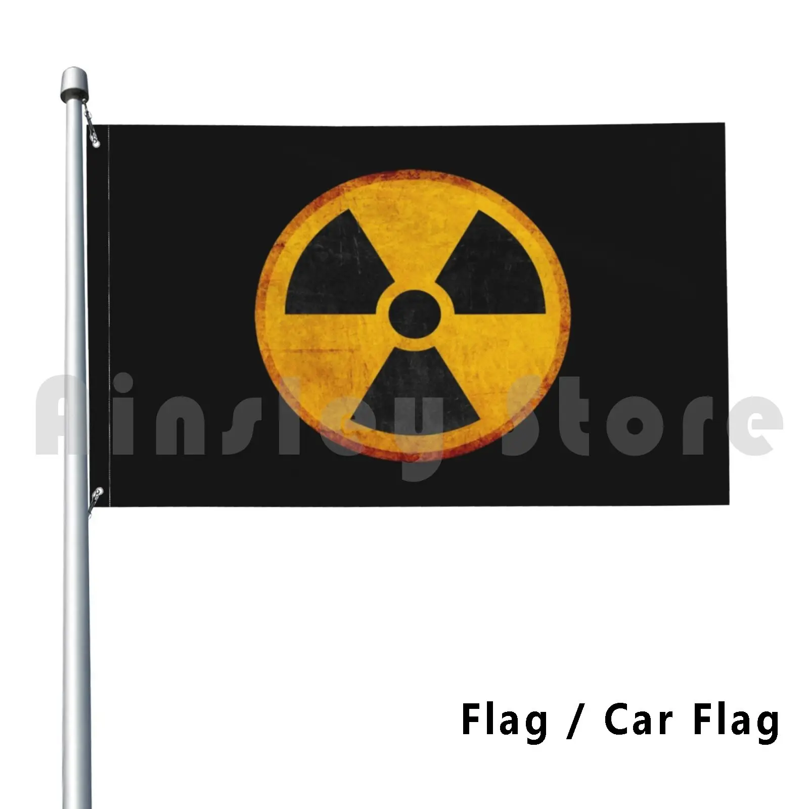 Flag Car Flag Radiation 2931 Radiation Danger Radioactive Nuclear
