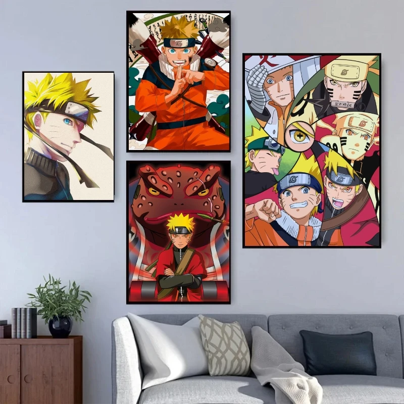 

Canvas Artwork Painting Naruto Uzumaki Naruto Children Gifts Modern Home Living Room and Prints Wall Decoration Poster Toys