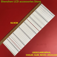 New FOR 55inch 550LED_ SLIM_ REV01-20141224 Light strip LB202140810PHJL 56.9CM 7LED