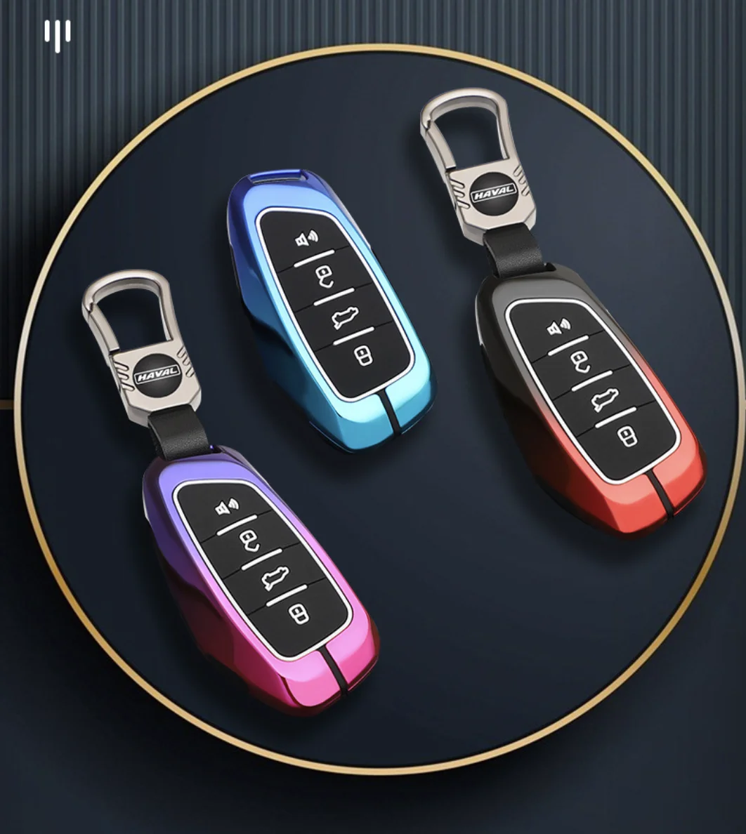 Car Zinc Key Case Holder Cover Housing For Great Wall Haval H6 2024 H9 2024 H2 M6 Cool Dog Plus Owl Dragon MAX H6 H7 H4 Styling view 3