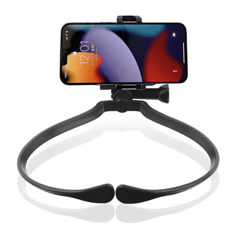 

Anti-slip Phone Stand Hands-free 360 Degrees Rotatable Phone Holder for Neck Universal Portable Tripod Stand Neck for Mobile