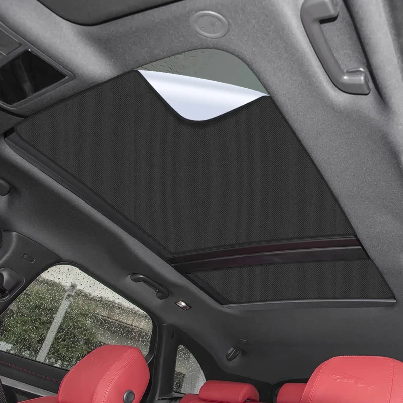 

Car Suede Fabric Anti-uv Electrostatic Adsorption Sunroof Sunshade For JAGUAR F-PACE 2016-Present Auto Heat Insulation Skylight