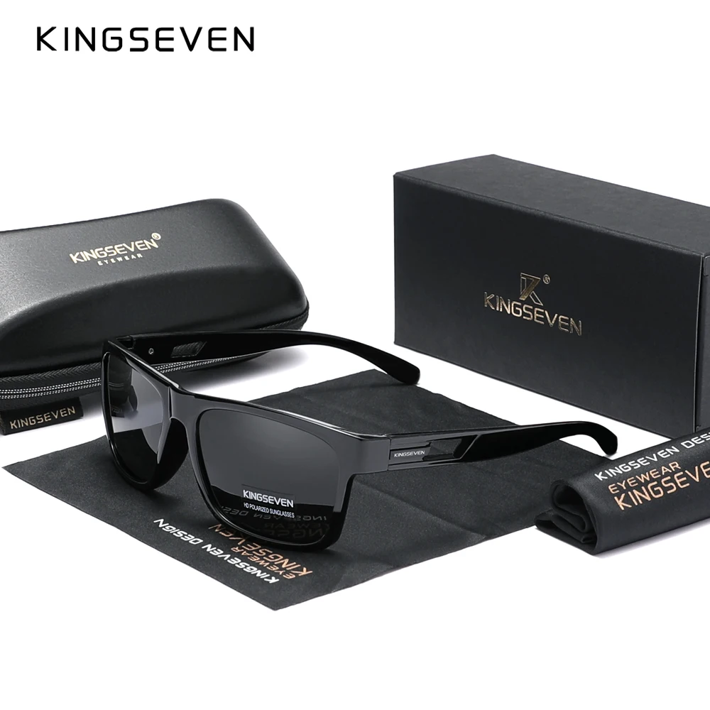 KINGSEVEN 트렌드 안경, 편광 선글라스, UV400 렌즈, 야외 스포츠, 레저 안경