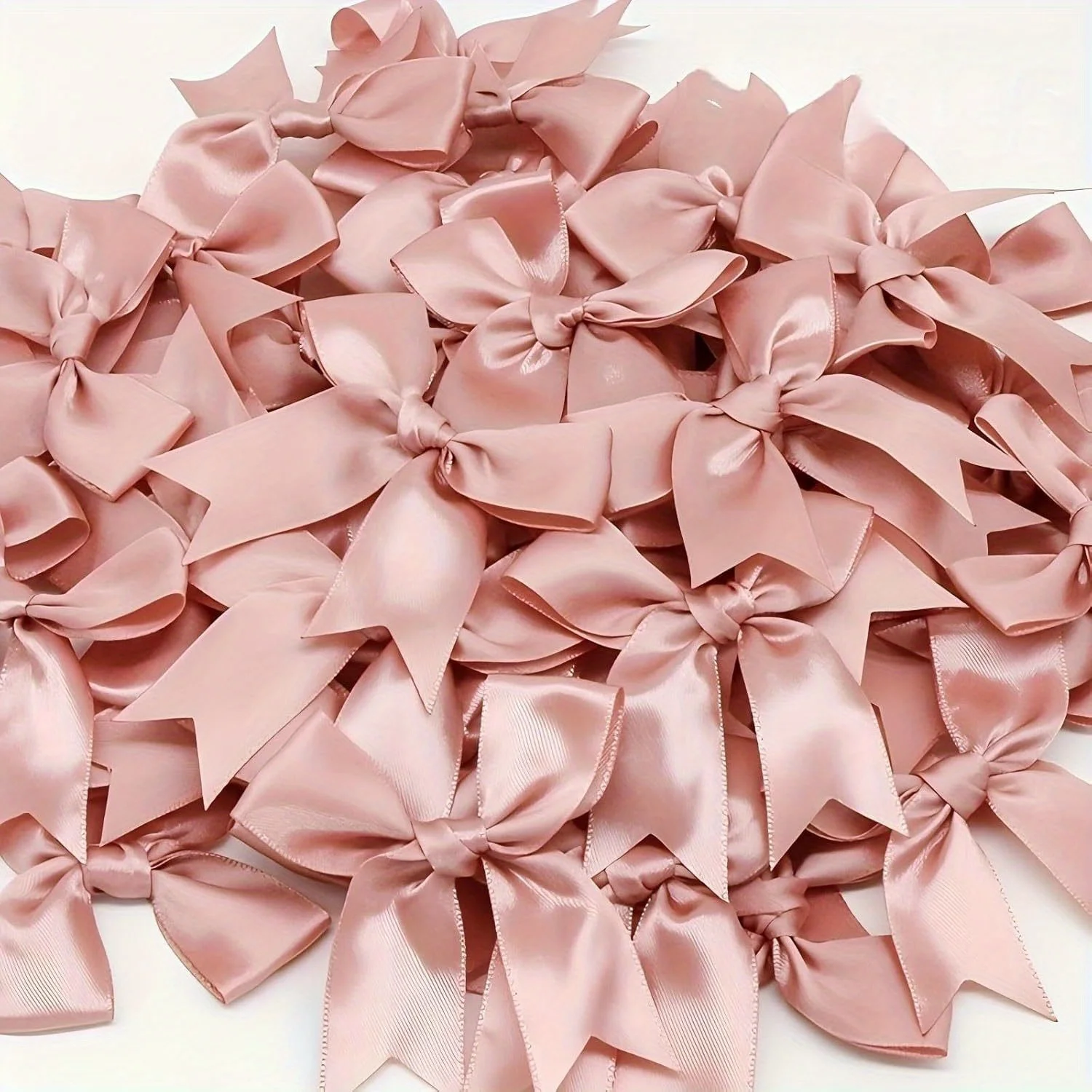 50PCS Gift Wrap Bows - Large Size 8.5cm/3.3 Inch, Pink, Blue, Red, White, Golden, Elegant Bows For Gift Wrapping, Party Decorati