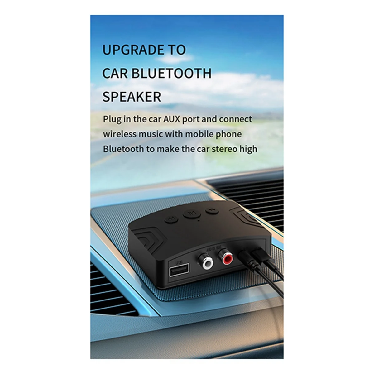 POP-lBluetooth 5.3 аудиоприемник 3,5 мм AUX USB U-диск стерео музыка беспроводной аудио адаптер для ТВ автомобильный динамик