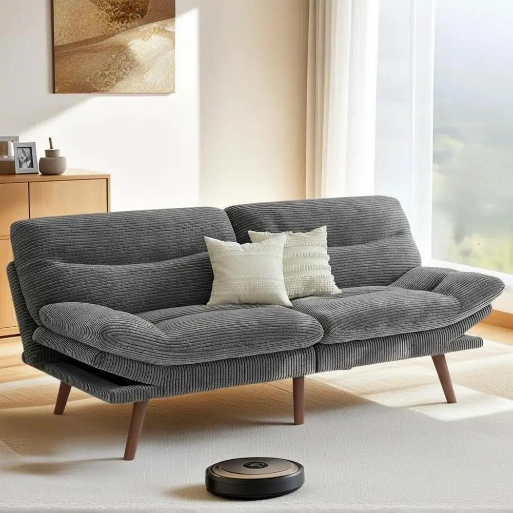 

Sectional Couches for Living Room, UShaped Sofa Couch with Linen Fabric, 4 Seat Sofa Set with Double Chaise for Apartment Fabri