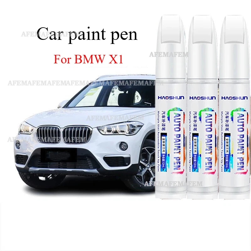 For BMW X1 Paint Pen Snow Mountain white original  Auto supplies Jewel blue special scratch repair artifact