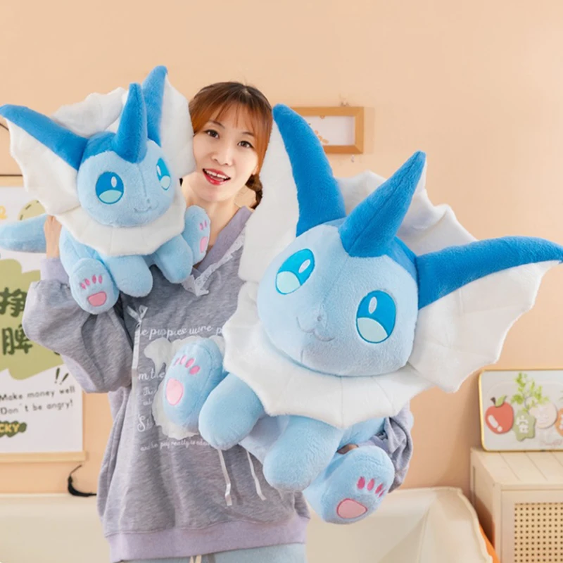 البوكيمون Vaporeon أفخم الدمى الكرتون أنيمي لطيف ألعاب من القطيفة الراحة لينة وسادة أريكة محشوة عناق وسادة هدية عيد ميلاد للأطفال #2