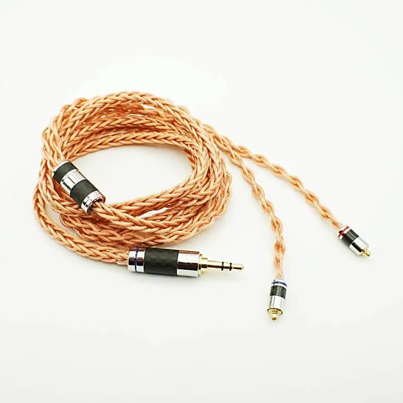Penon OCC849 8 Strands Single Crystal Copper MMCX/2Pin 0.78mm Audiophile Earphone Replacement IEM Upgrade Cable